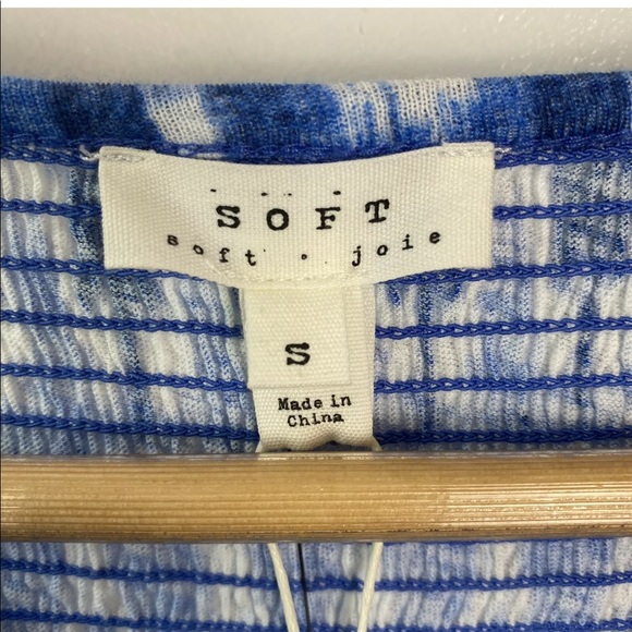 NEW Soft Joie Kurumi Jersey Dress Chevron Smocked - Picture 4 of 8